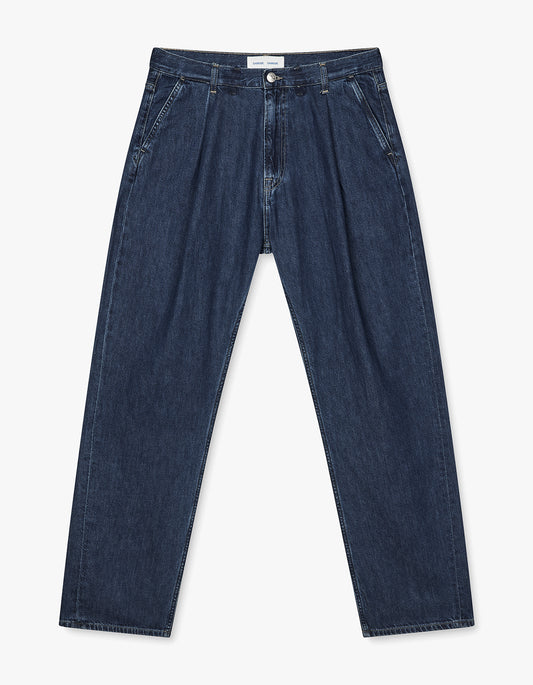 Saroger Pleat Jeans 16014 - Washed Soft Denim