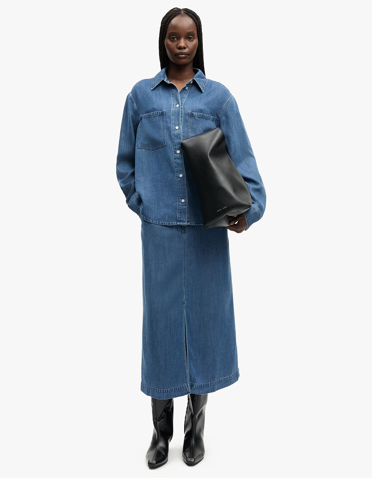 Samsøe Samsøe - Sabexy Shirt 15645 - Medium Denim Blue | Superette