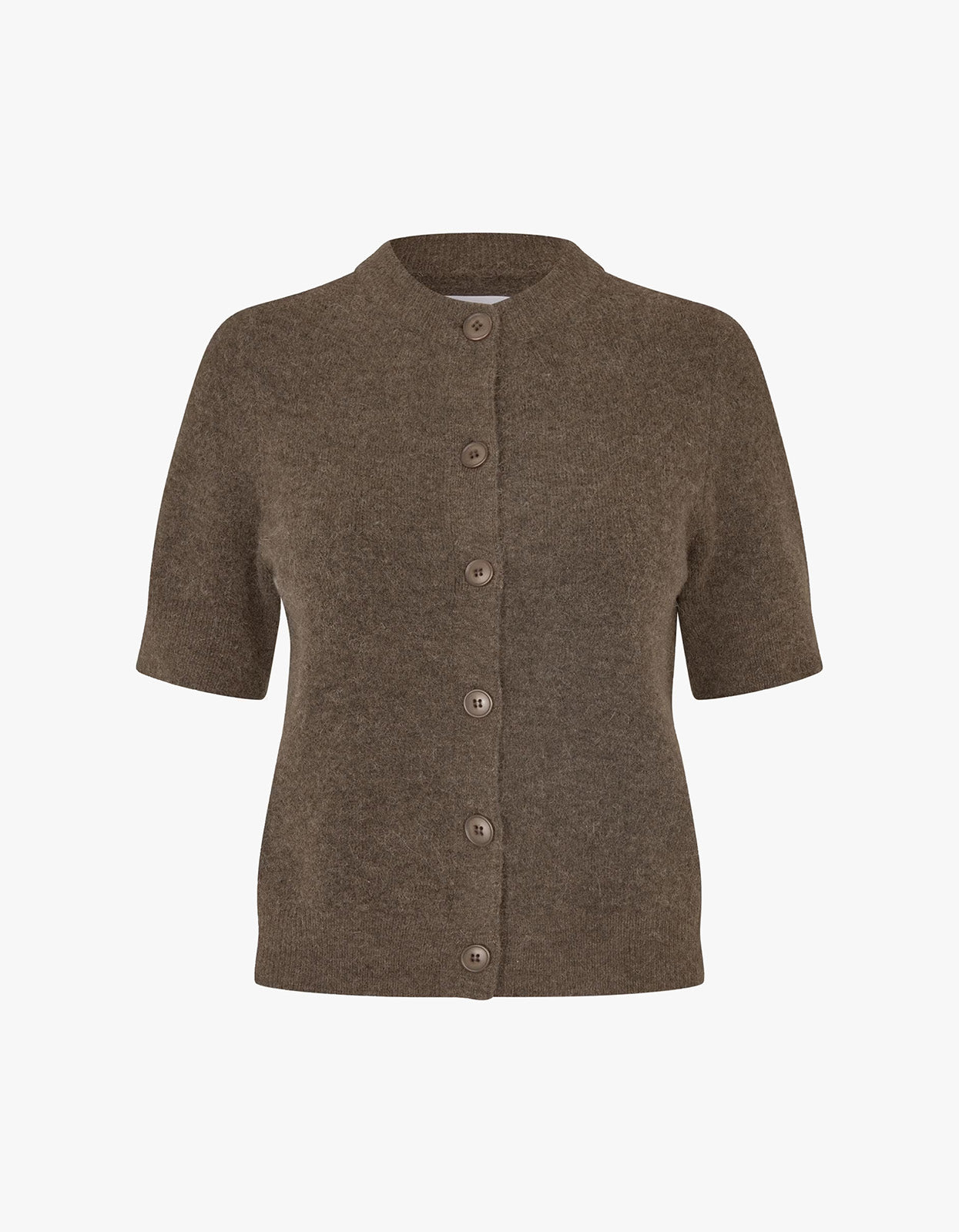 Sanoura S/S Cardigan 15556 - Major Brown