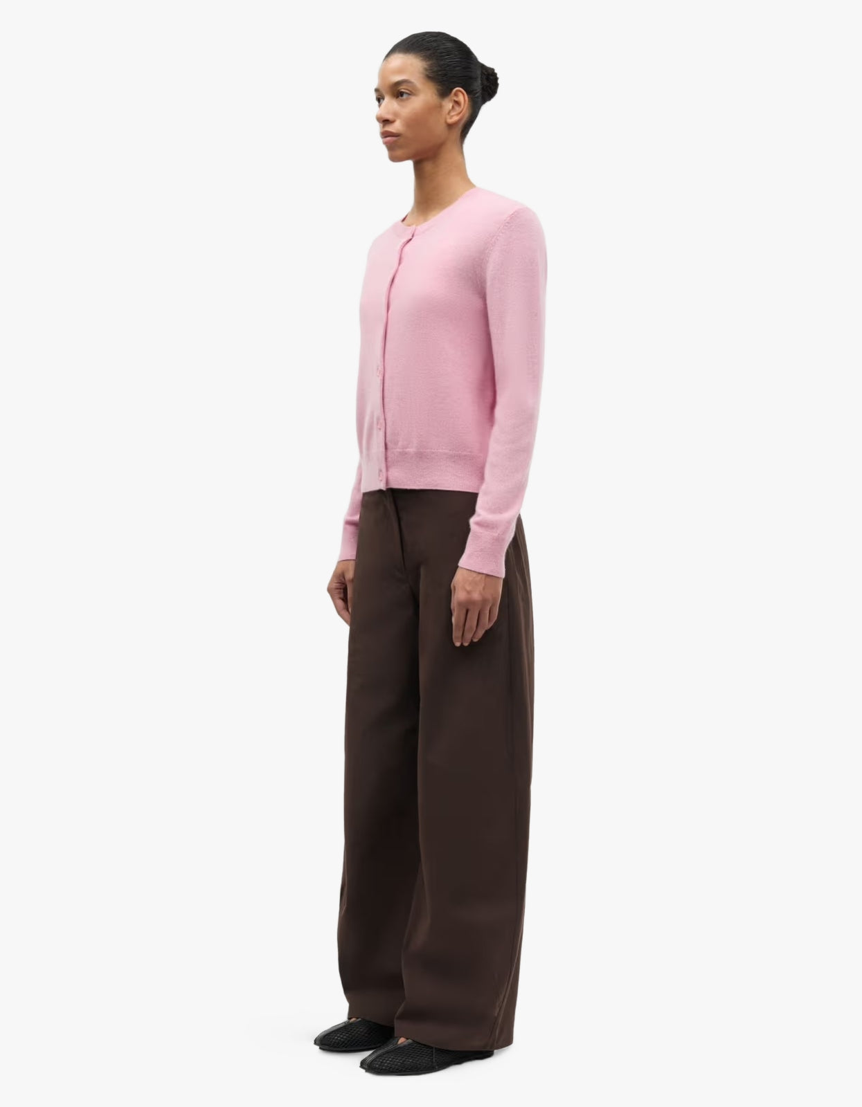Saboston Cashmere Cardigan 6304 - Bleached Mauve