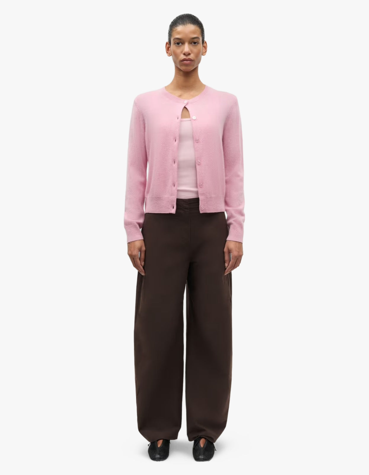 Saboston Cashmere Cardigan 6304 - Bleached Mauve