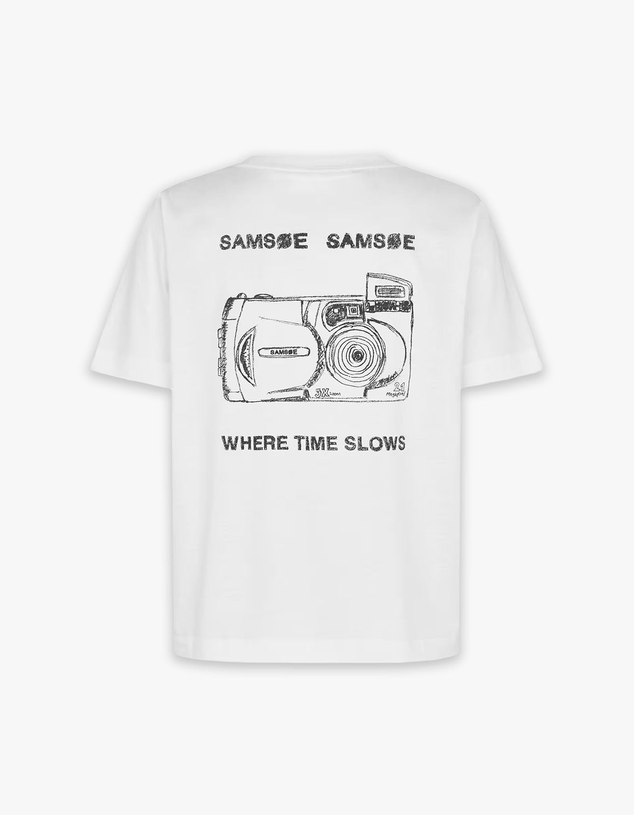 Sacamino S/S T-Shirt 15277 - White Camera