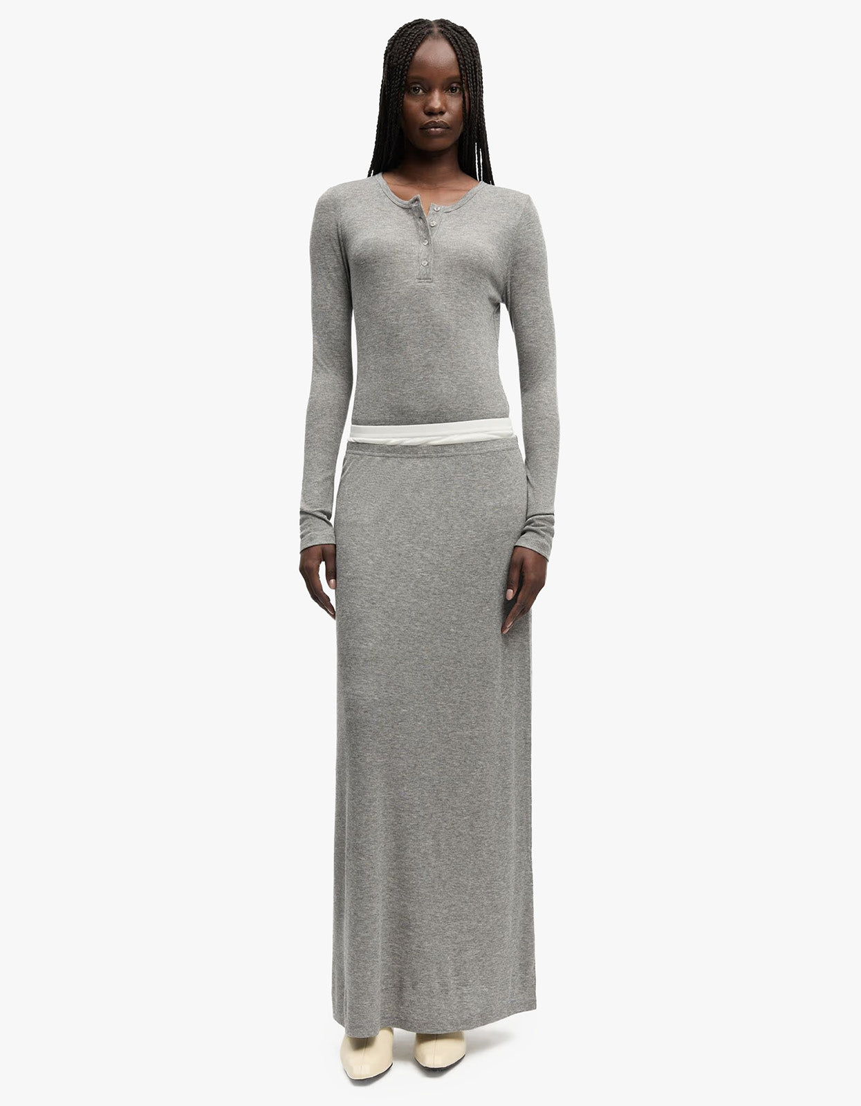 Sadou Skirt 15886 - Mid Grey Mel.