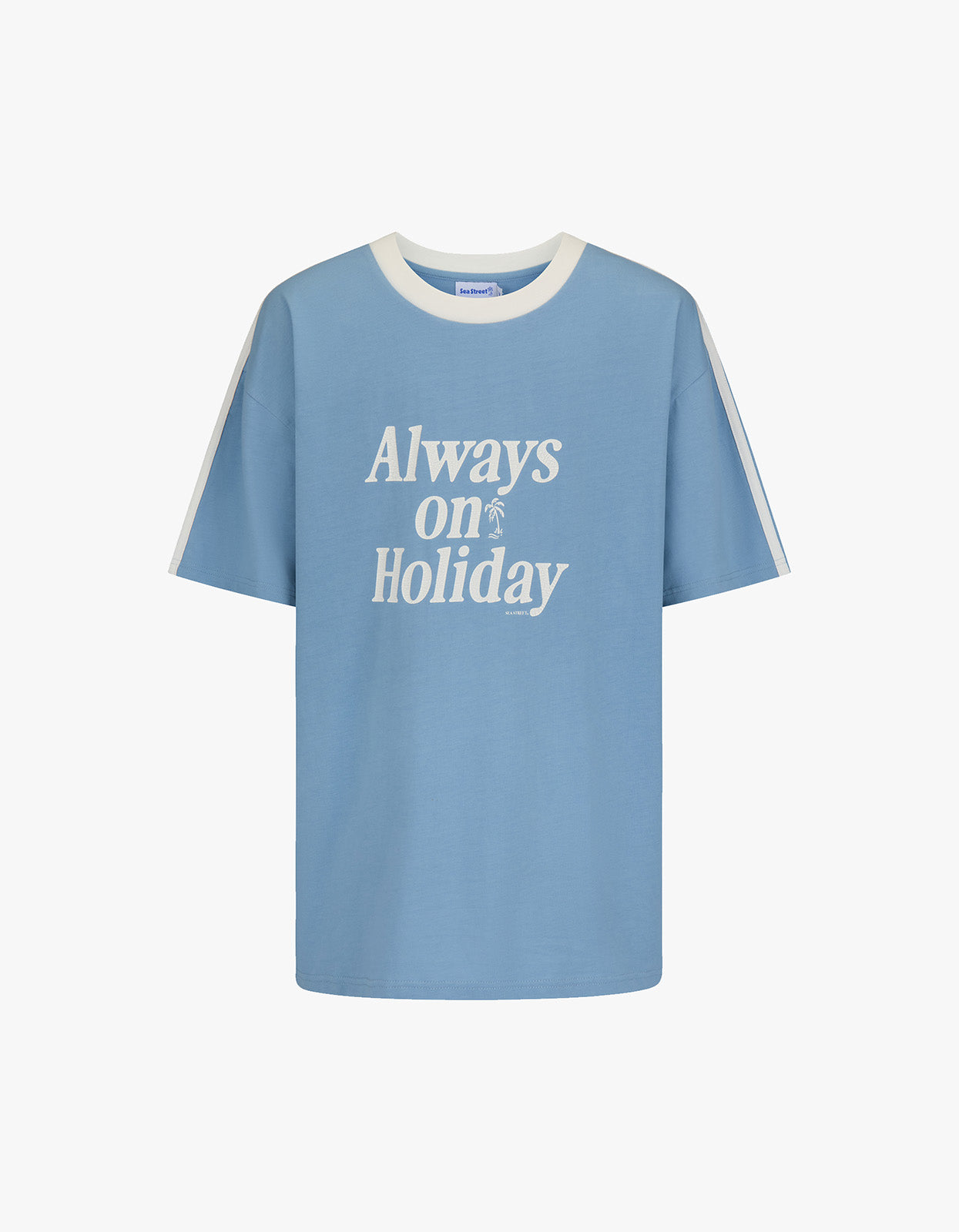 HOLIDAY×Peate SUPER FINE L/S T-SHIRT Always On Holiday T-Shirt - Dusk Blue – Superette