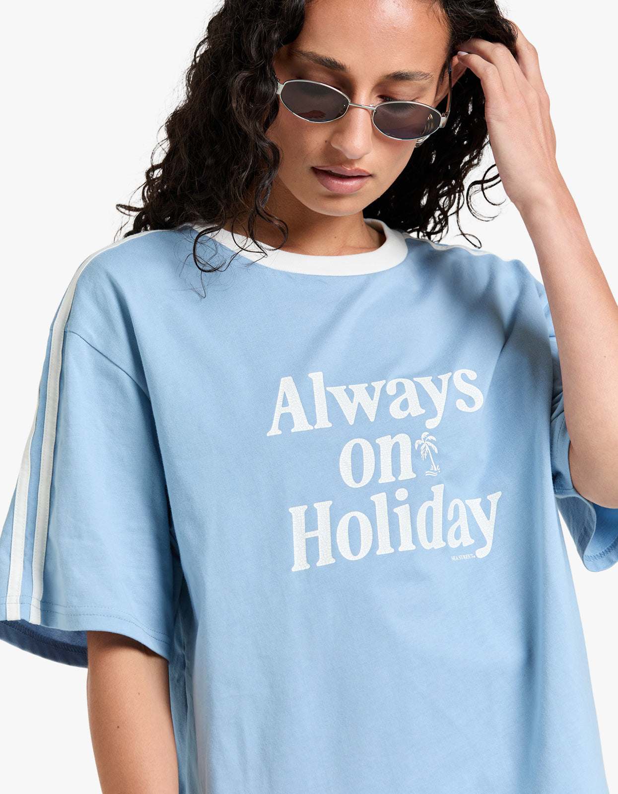 Always On Holiday T-Shirt - Dusk Blue – Superette