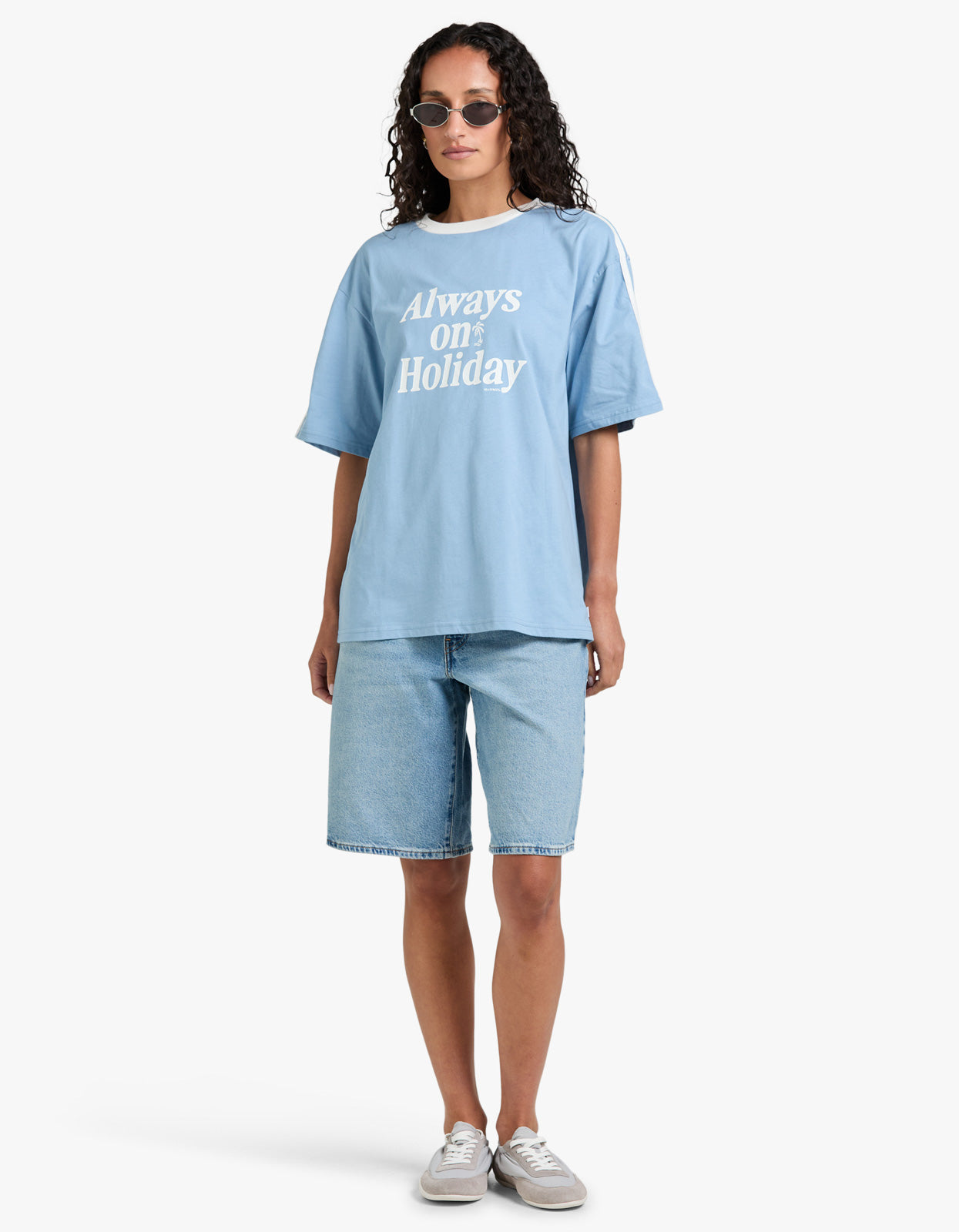 Always On Holiday T-Shirt - Dusk Blue – Superette