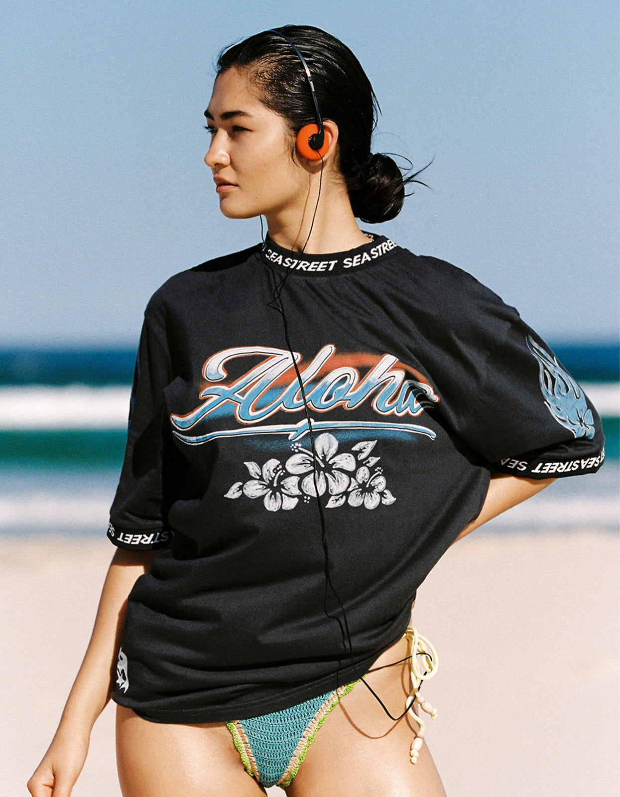 Aloha Motos SS T-Shirt - Washed Black