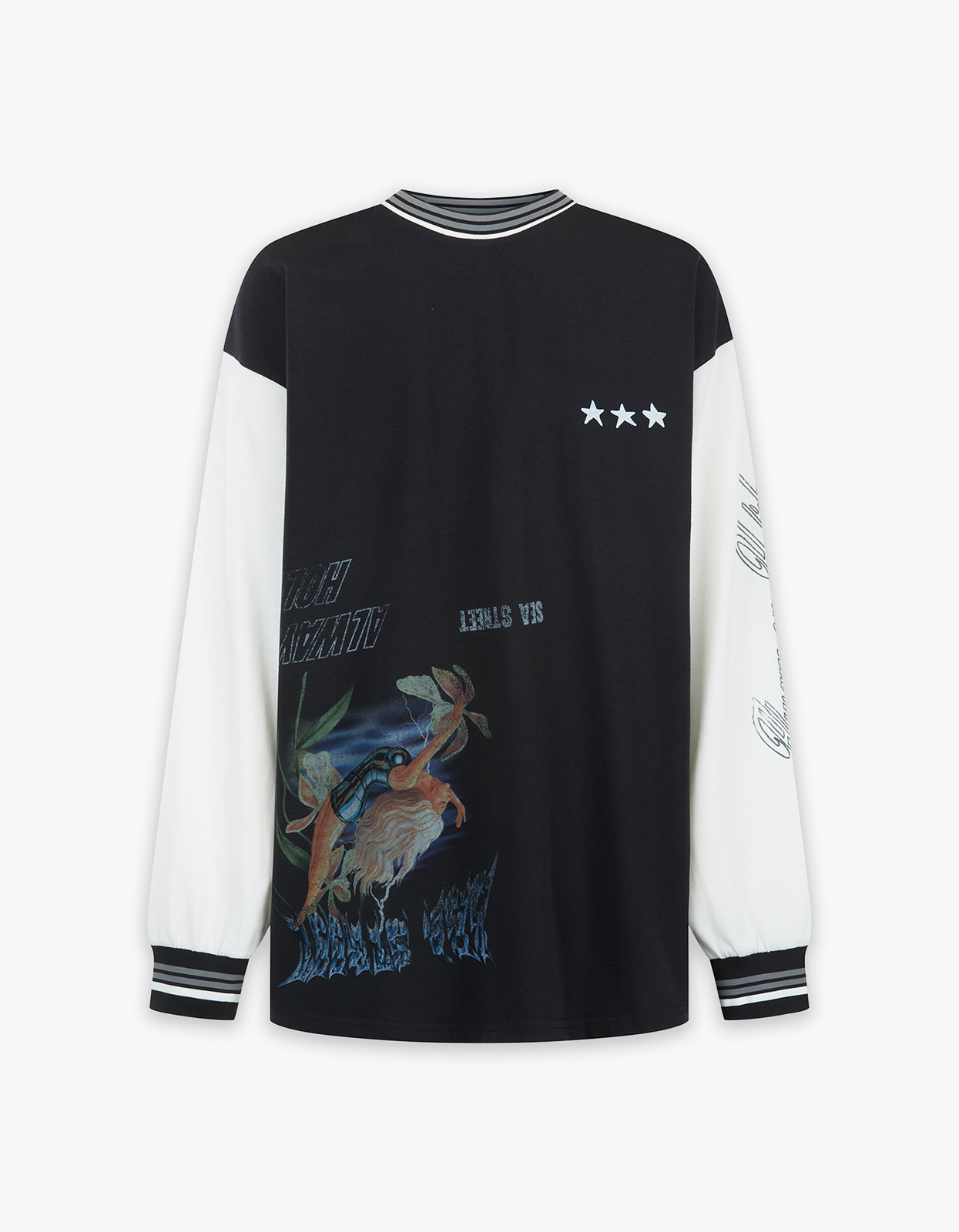 Metallic Diver Long Sleeve - Washed Black