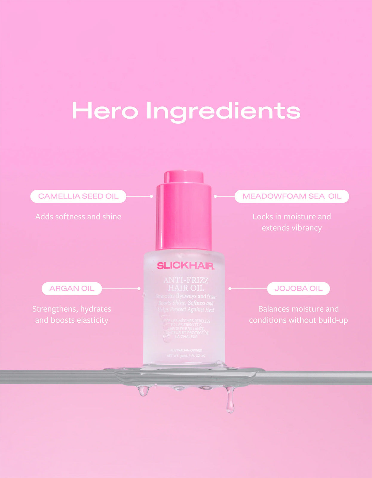 Slickhair Anti-Frizz Hair Oil 30ml