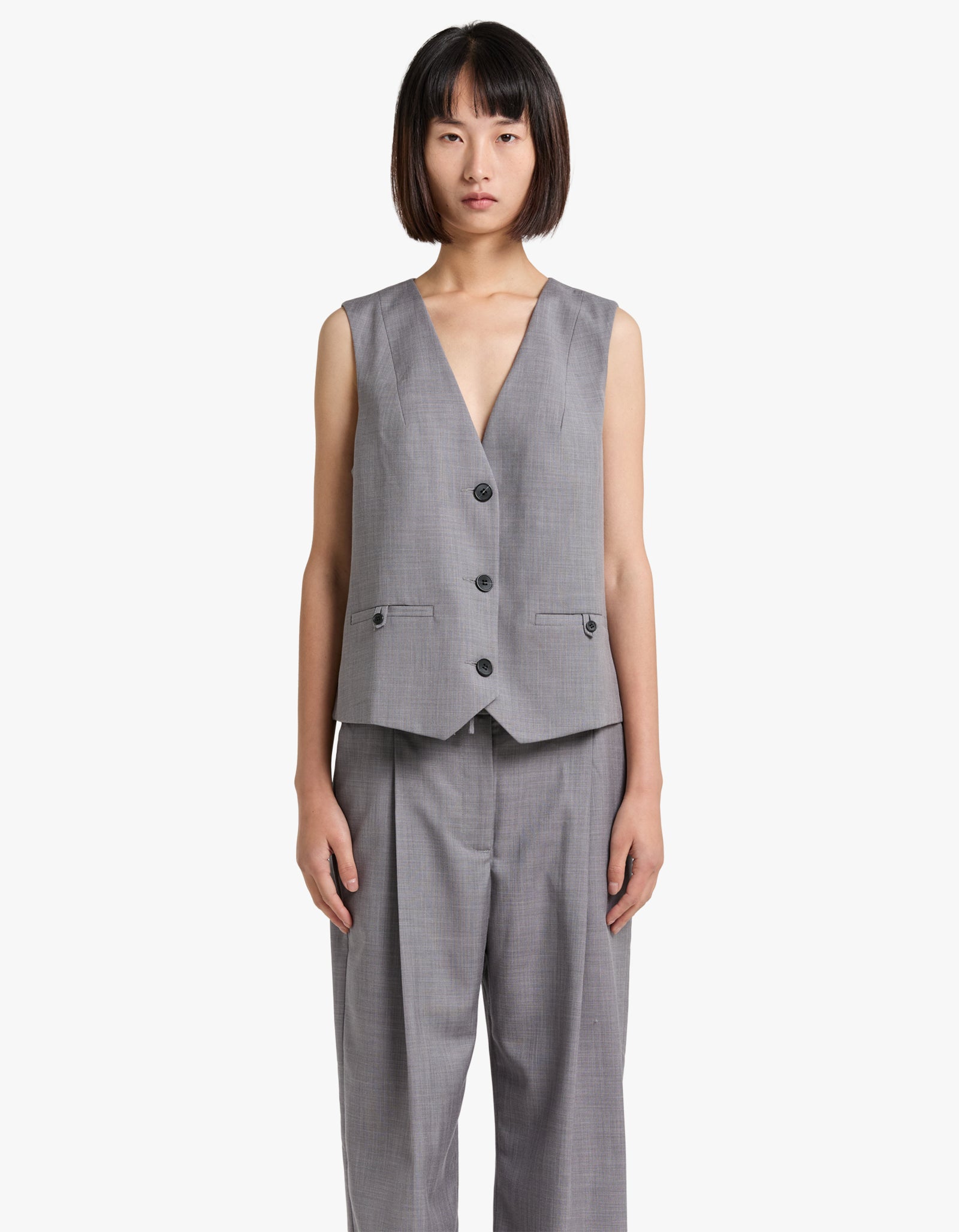 Superette | Asher Oversized Tailored Blazer - Steel Grey