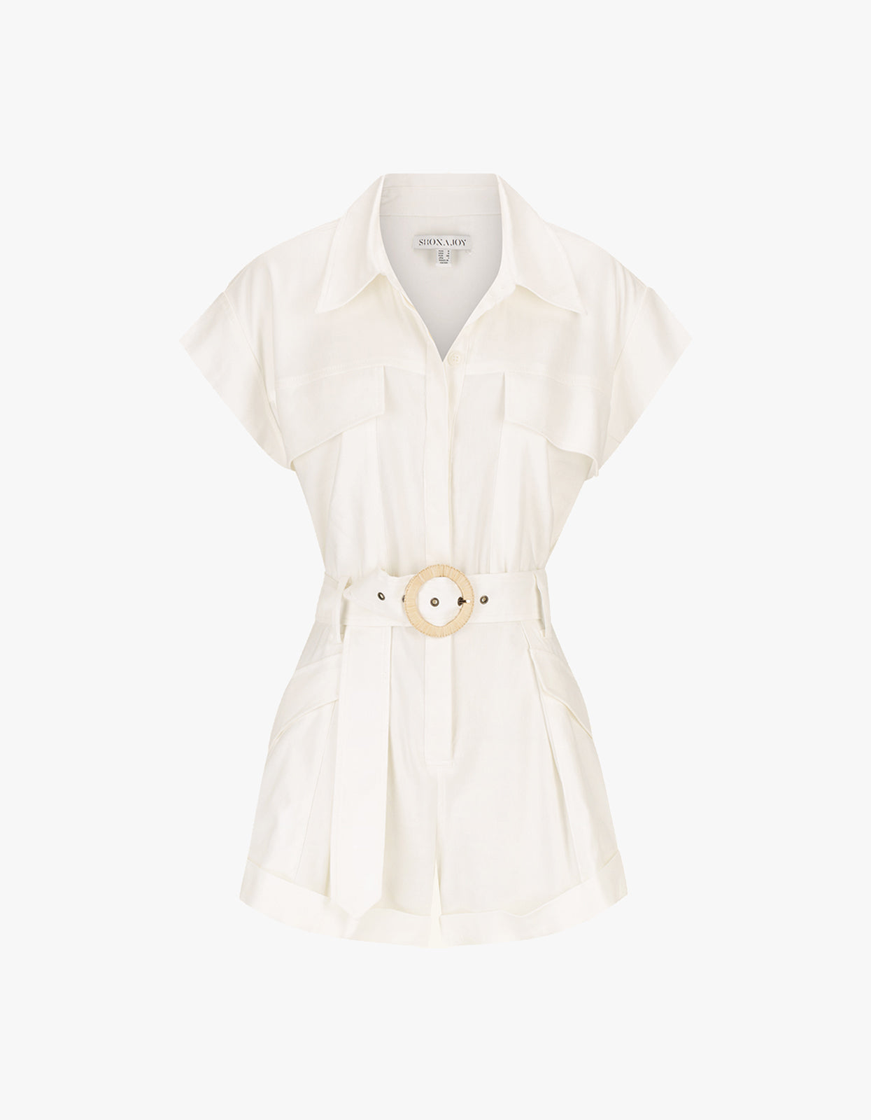 Kasbah Utility Playsuit - Rice