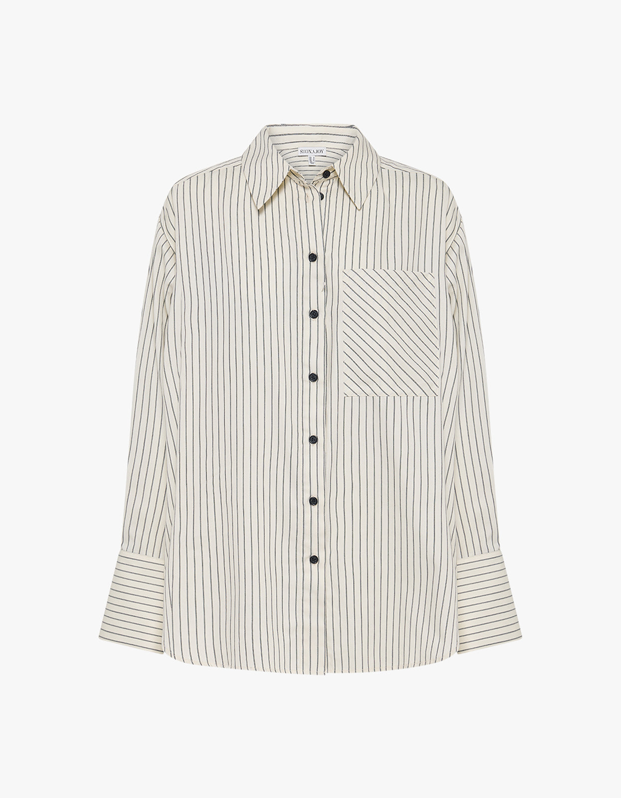 Hudson Shirt - Blanc Pinstripe