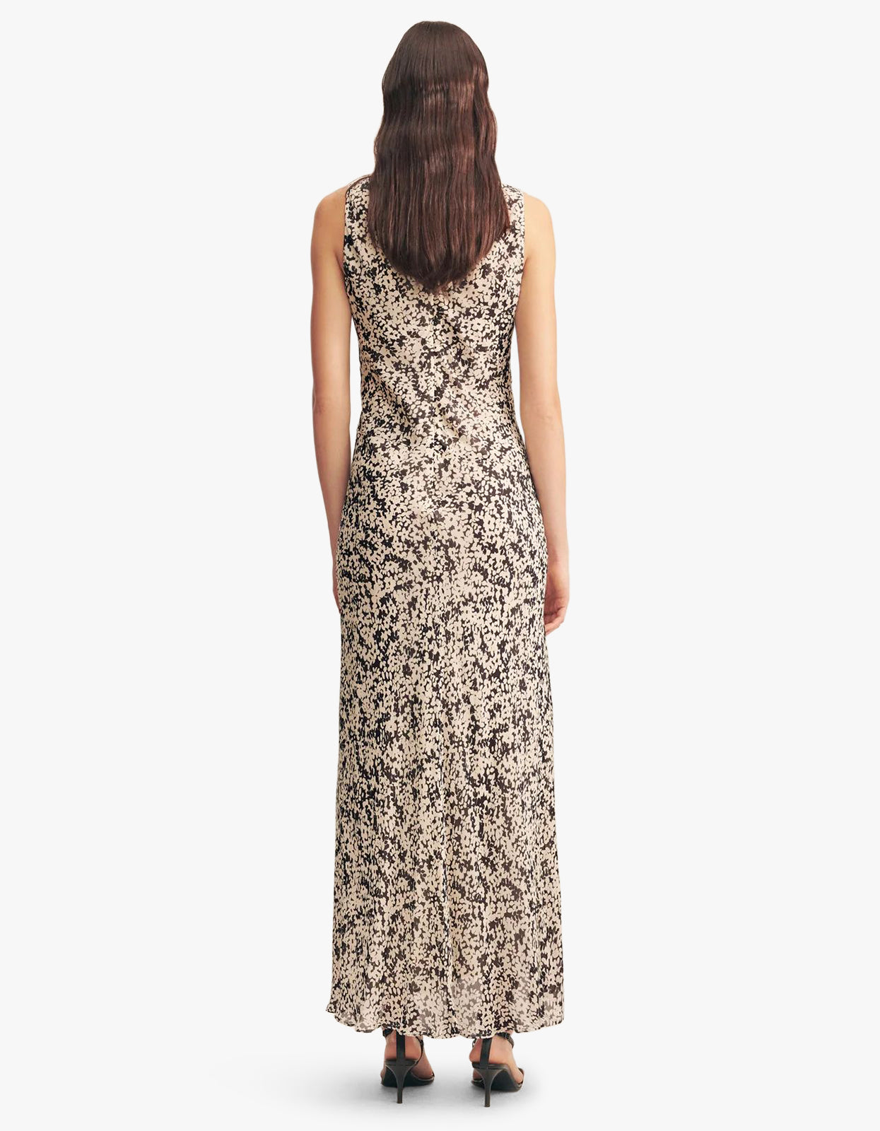 Ophelia Low Cowl Maxi Dress - Pavement Mult