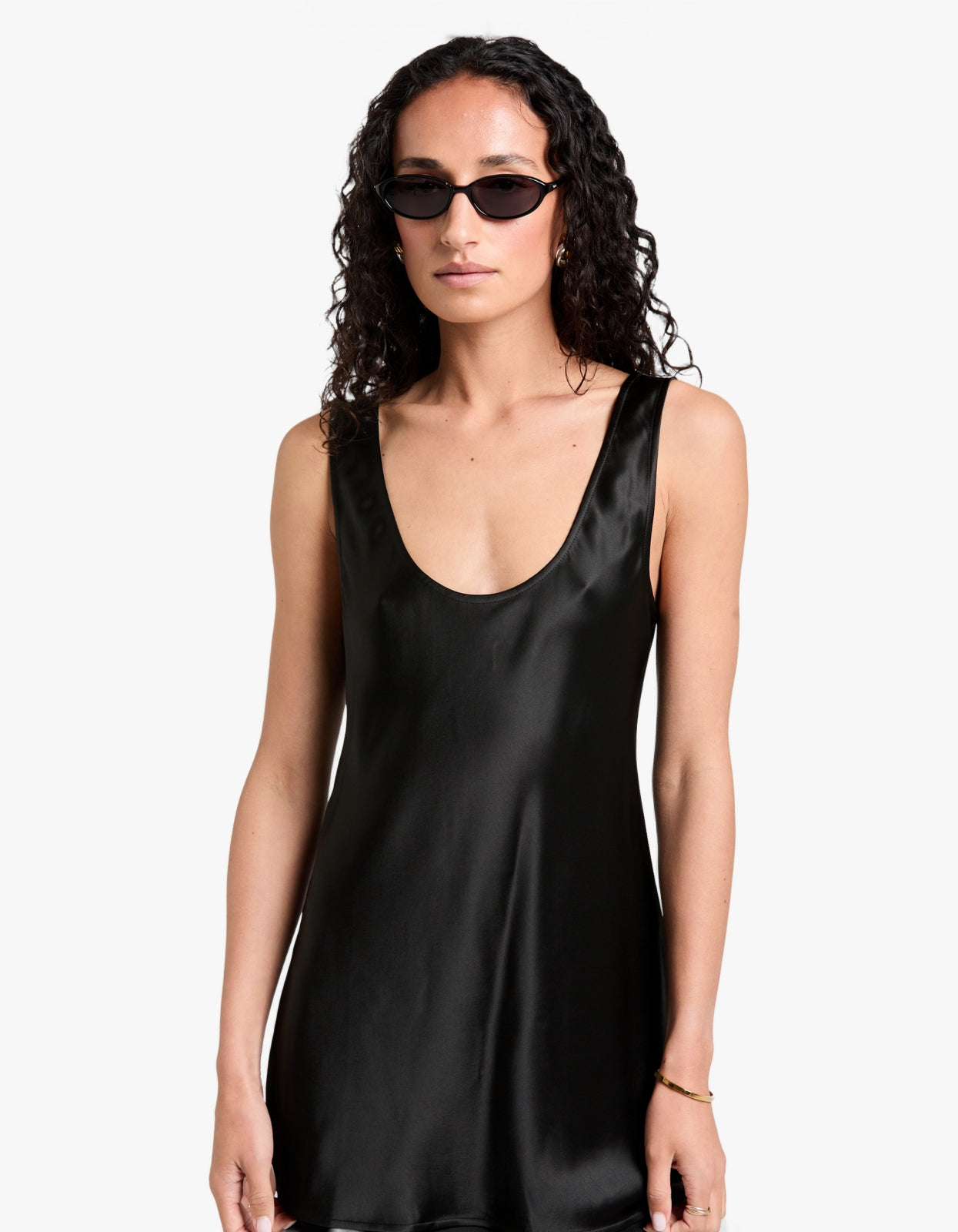 Savanna Scoop Neck Top - Black