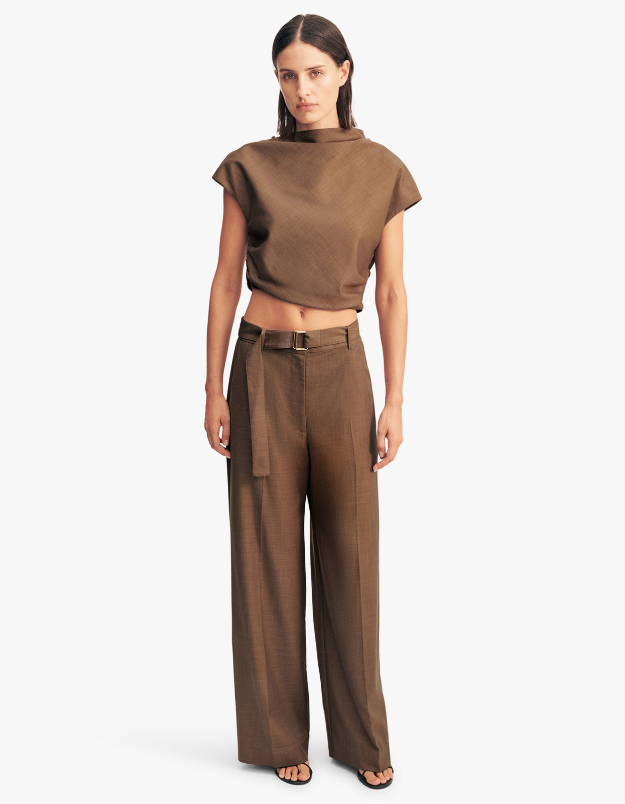 Asher Cap Sleeve Top - Saddle