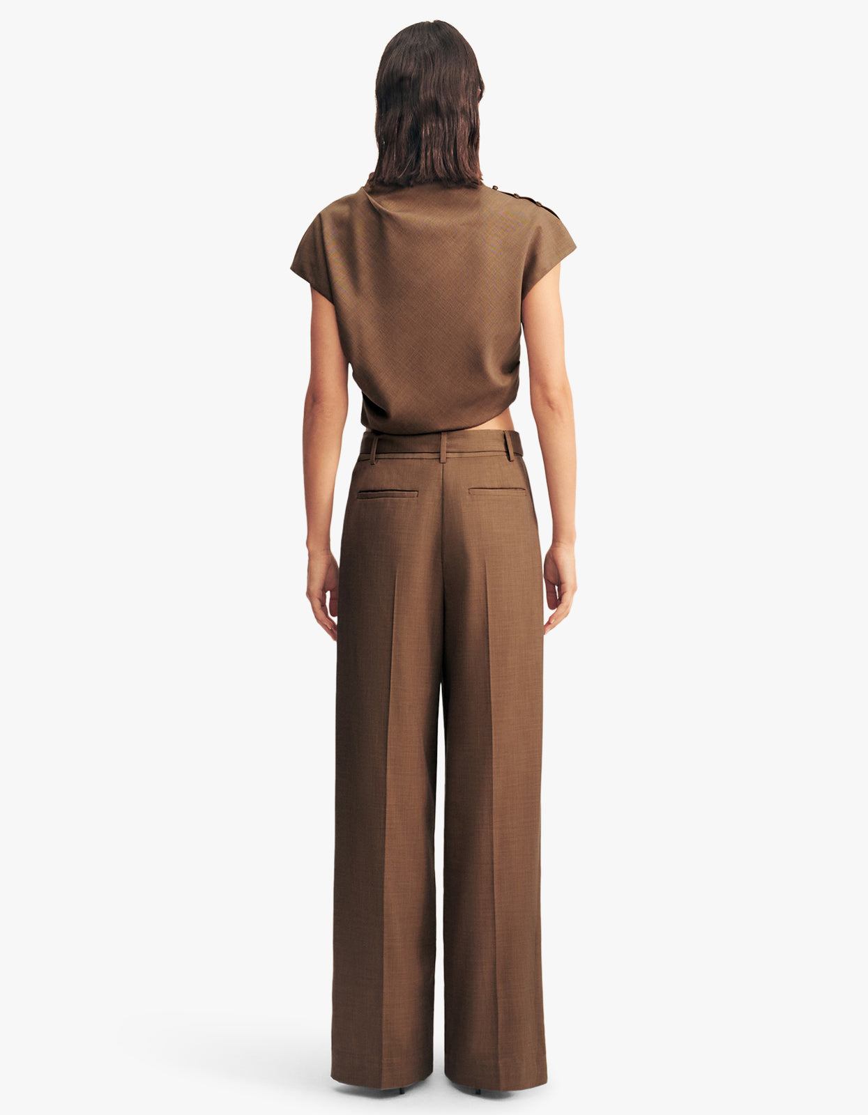 Asher Cap Sleeve Top - Saddle