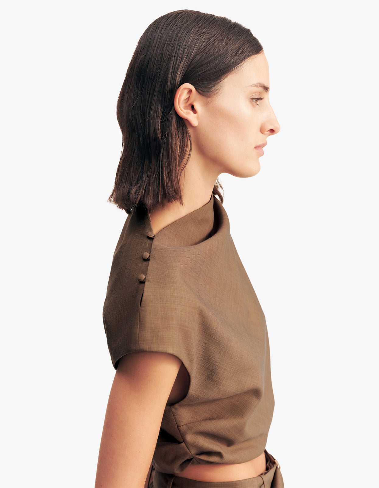 Asher Cap Sleeve Top - Saddle