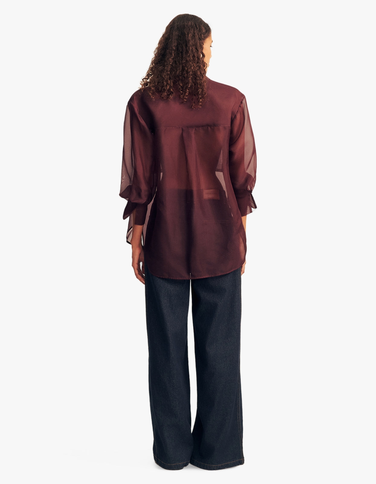 Tibby Silk Organza Shirt - Port Royale