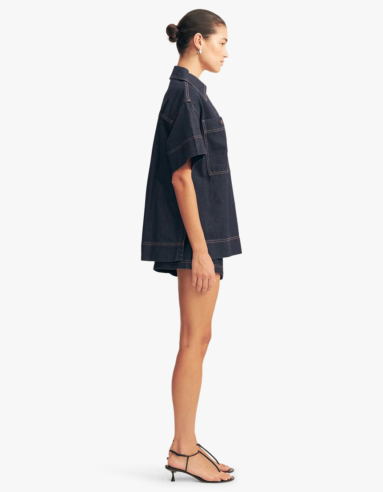 Rita Pullover Top - Deep Indigo