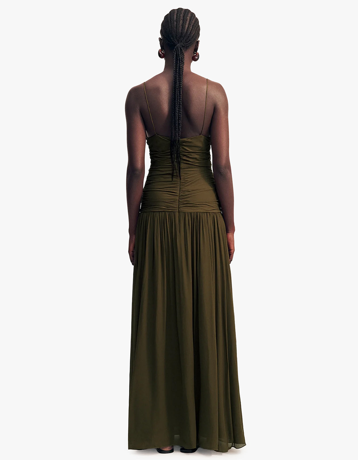 Juno Gathered Bodice Maxi Dress - Jungle