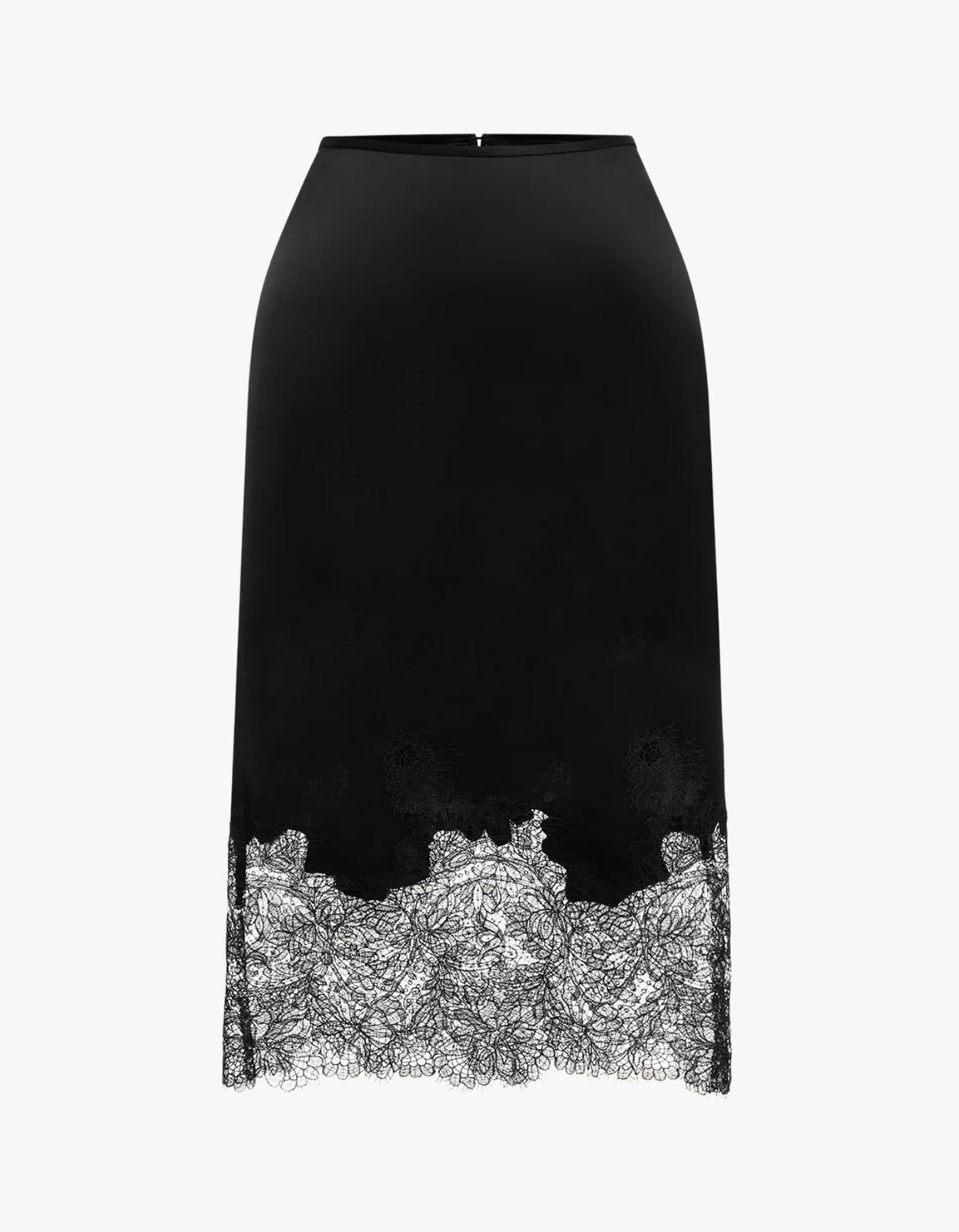 Lucia Lace Midi Skirt - Black
