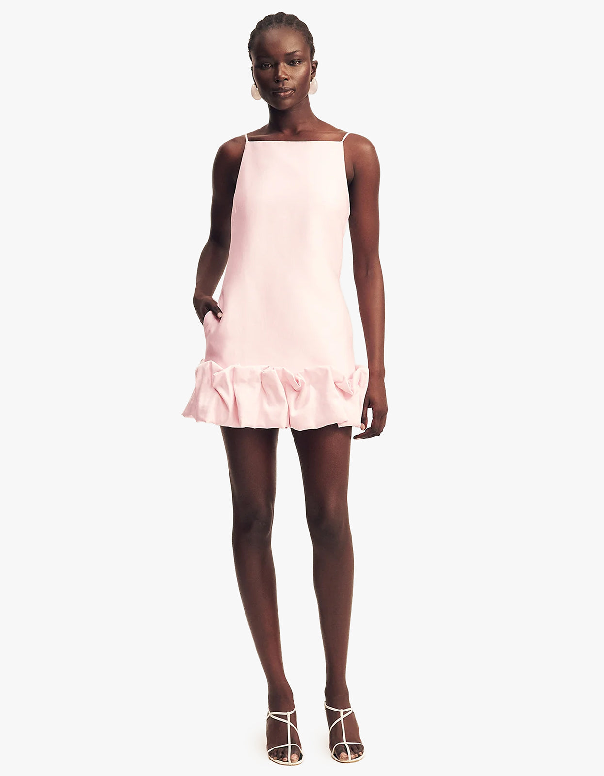 Otis Bubble Hem Mini Dress - Fairyfloss