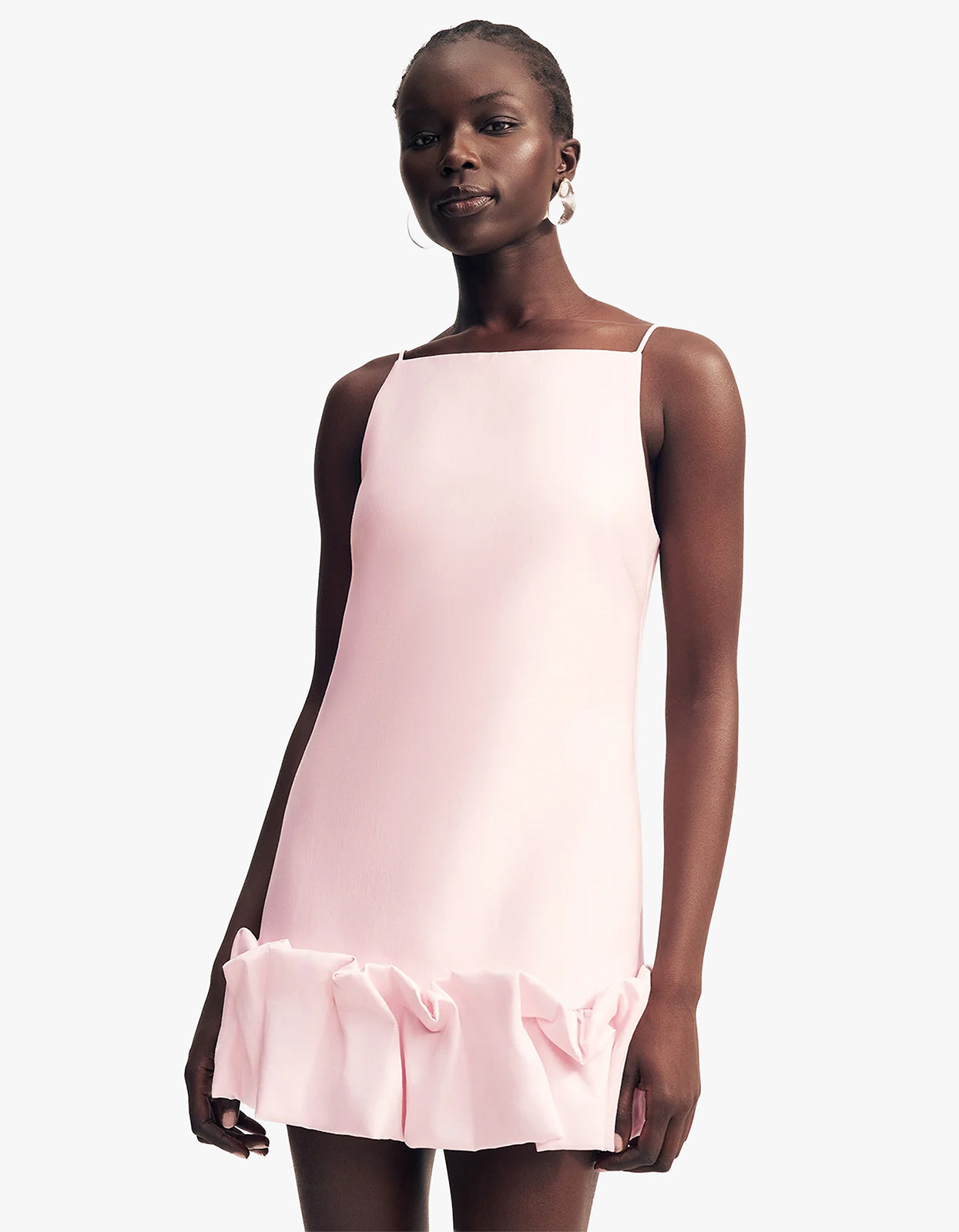 Otis Bubble Hem Mini Dress - Fairyfloss