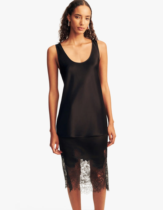 Savanna Scoop Neck Top - Black