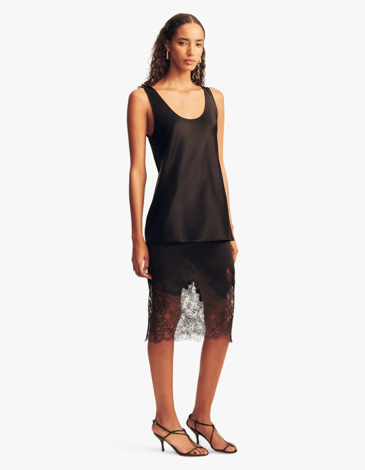 Savanna Scoop Neck Top - Black