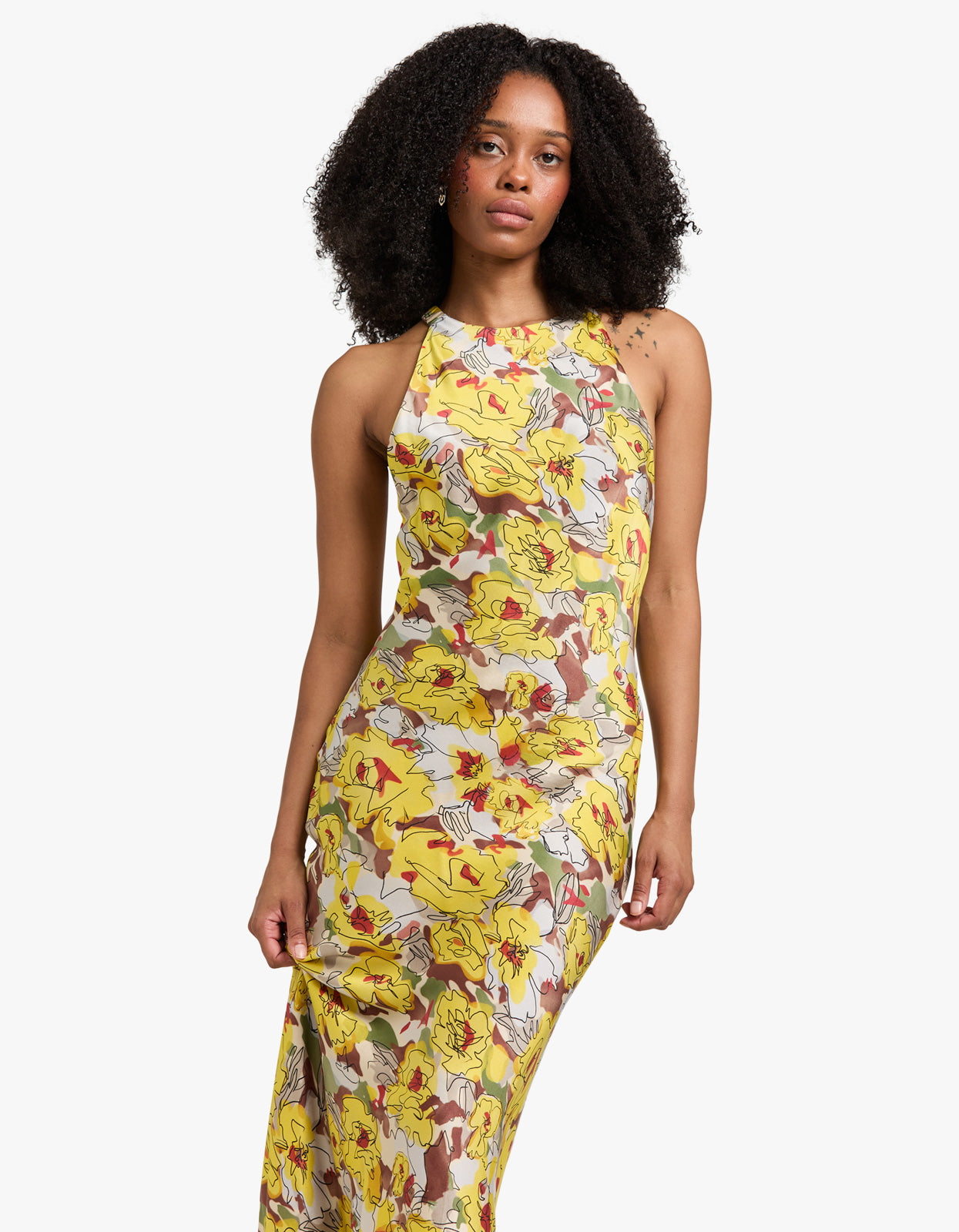 High Low Dress - Sunflower Floral