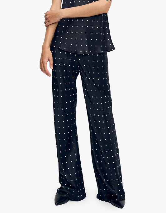 Bias Cut Pant - Small Polka Dot