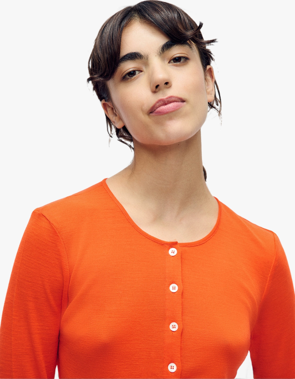 Merino Cardigan - Sunset