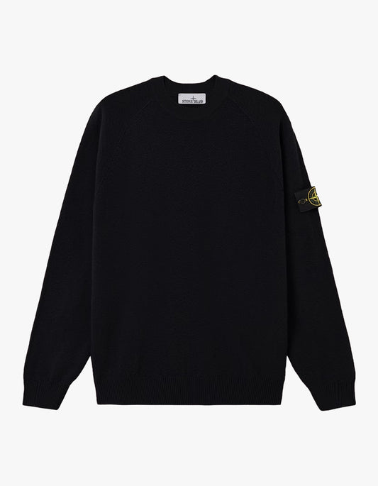 5100020 Crew Neck Knit Sweater - Navy Blue