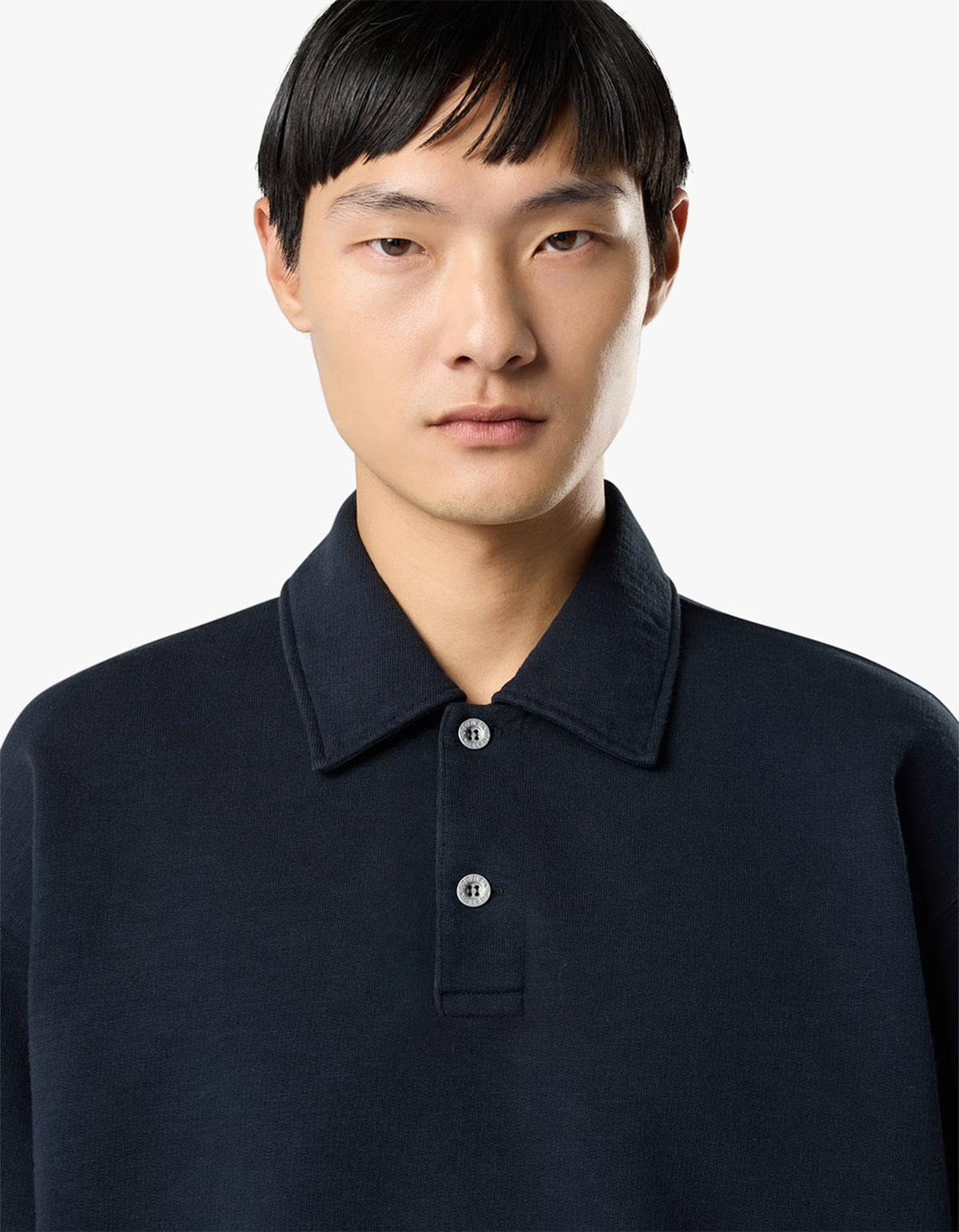 6100054 L/S Polo - Navy Blue