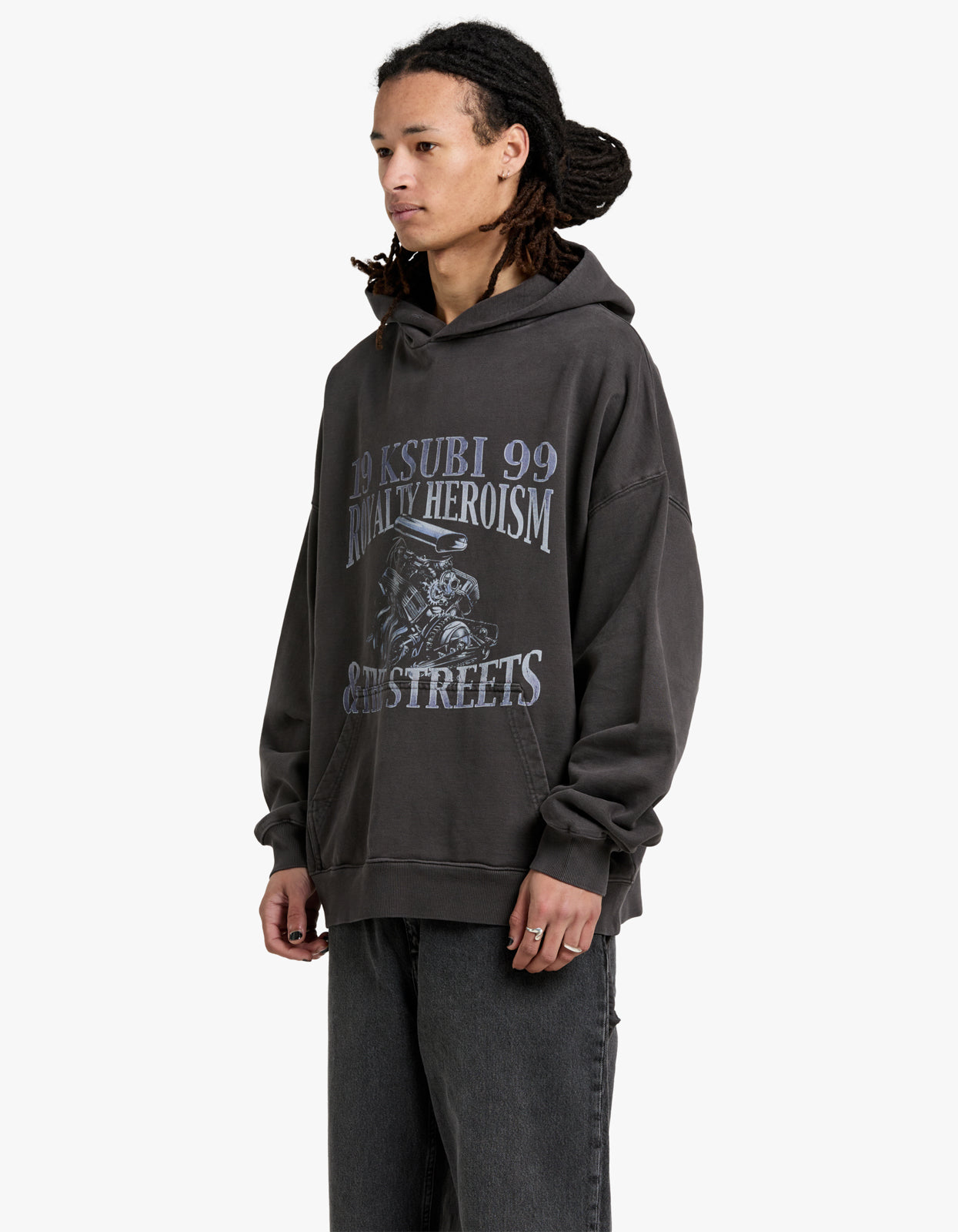 Engine Ekcess Hoodie - Faded Black