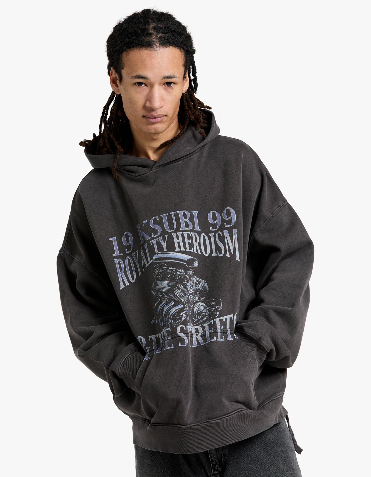 Engine Ekcess Hoodie - Faded Black