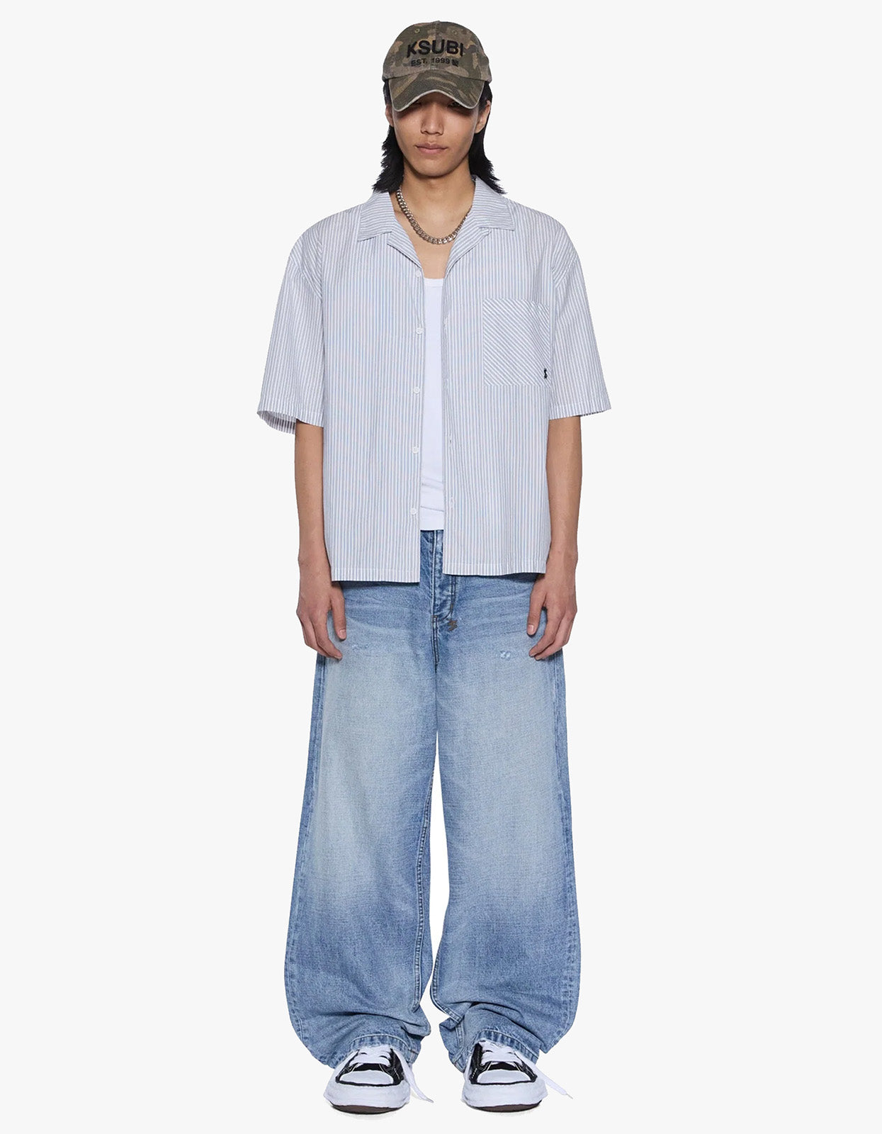 Diner S/S Shirt - Blue Stripe