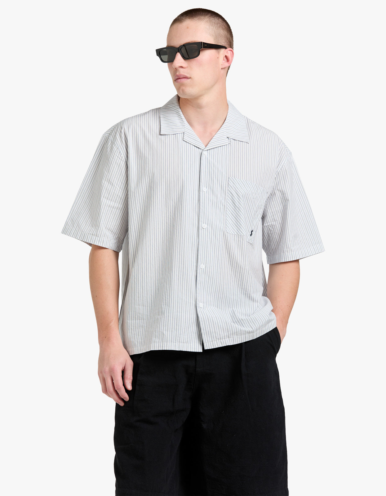 Diner S/S Shirt - Blue Stripe