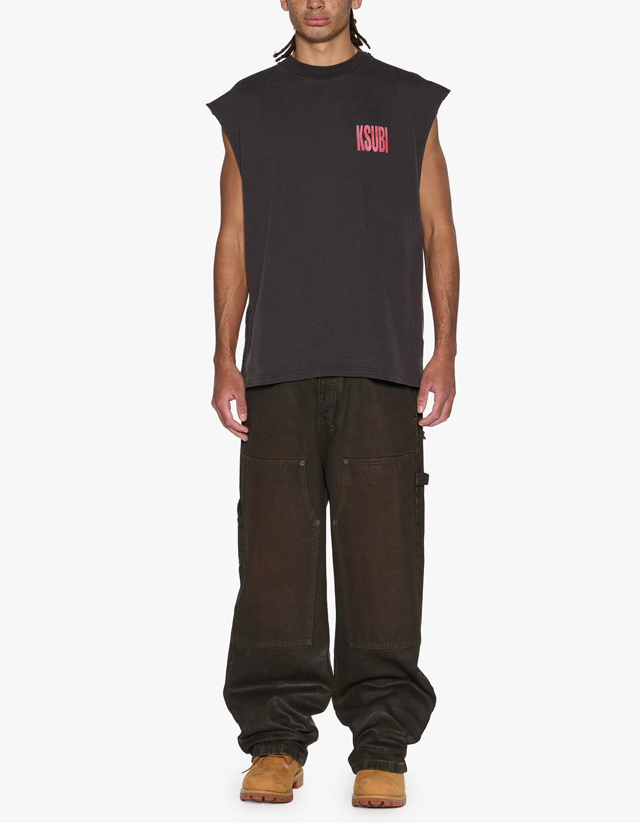 Panthera Cut Off Biggie Tee - Ash