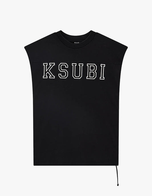 Touchdown Ekcess Cut Off Tank - Jet Black