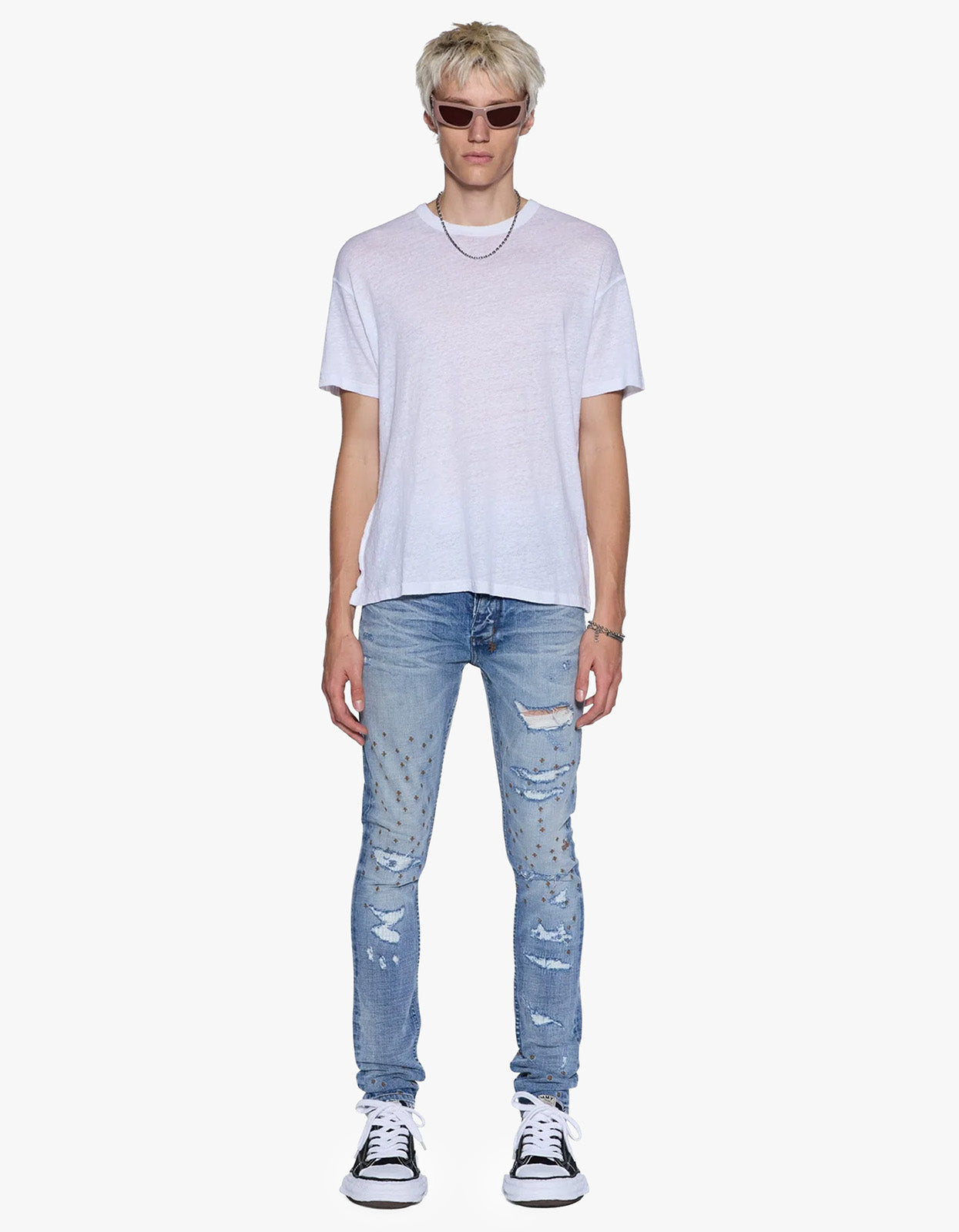 Sid Linen S/S Tee - White