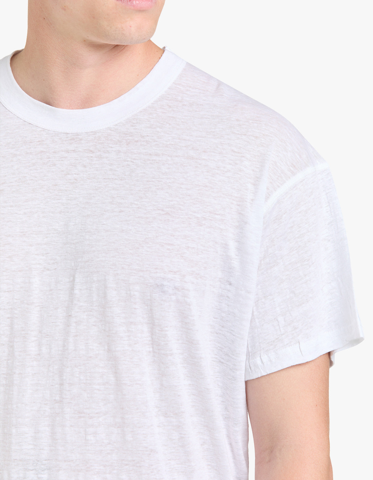 Sid Linen S/S Tee - White