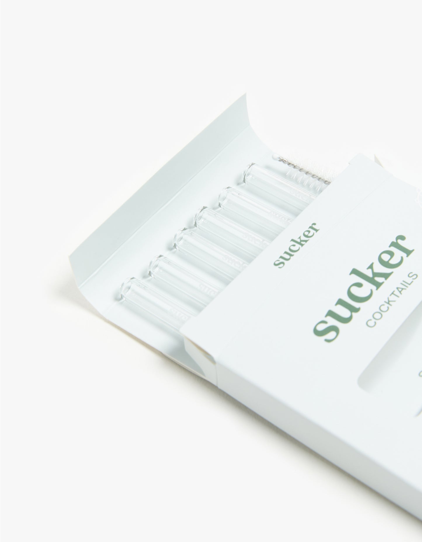 Reusable Glass Cocktail Straws - Transparent