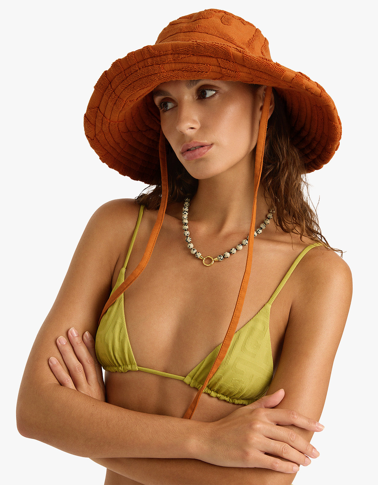 Towelling Sun Hat - Kin Clay