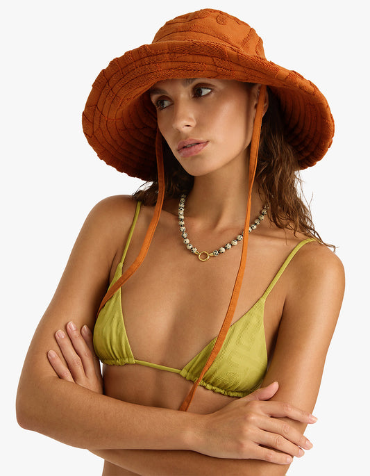 Towelling Sun Hat - Kin Clay
