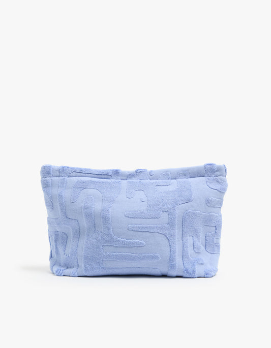 Towelling Pouch - Kin Cornflower