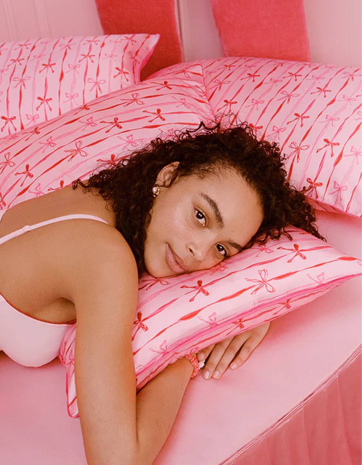 Silk Pillowcase - Strawberry Cupcake
