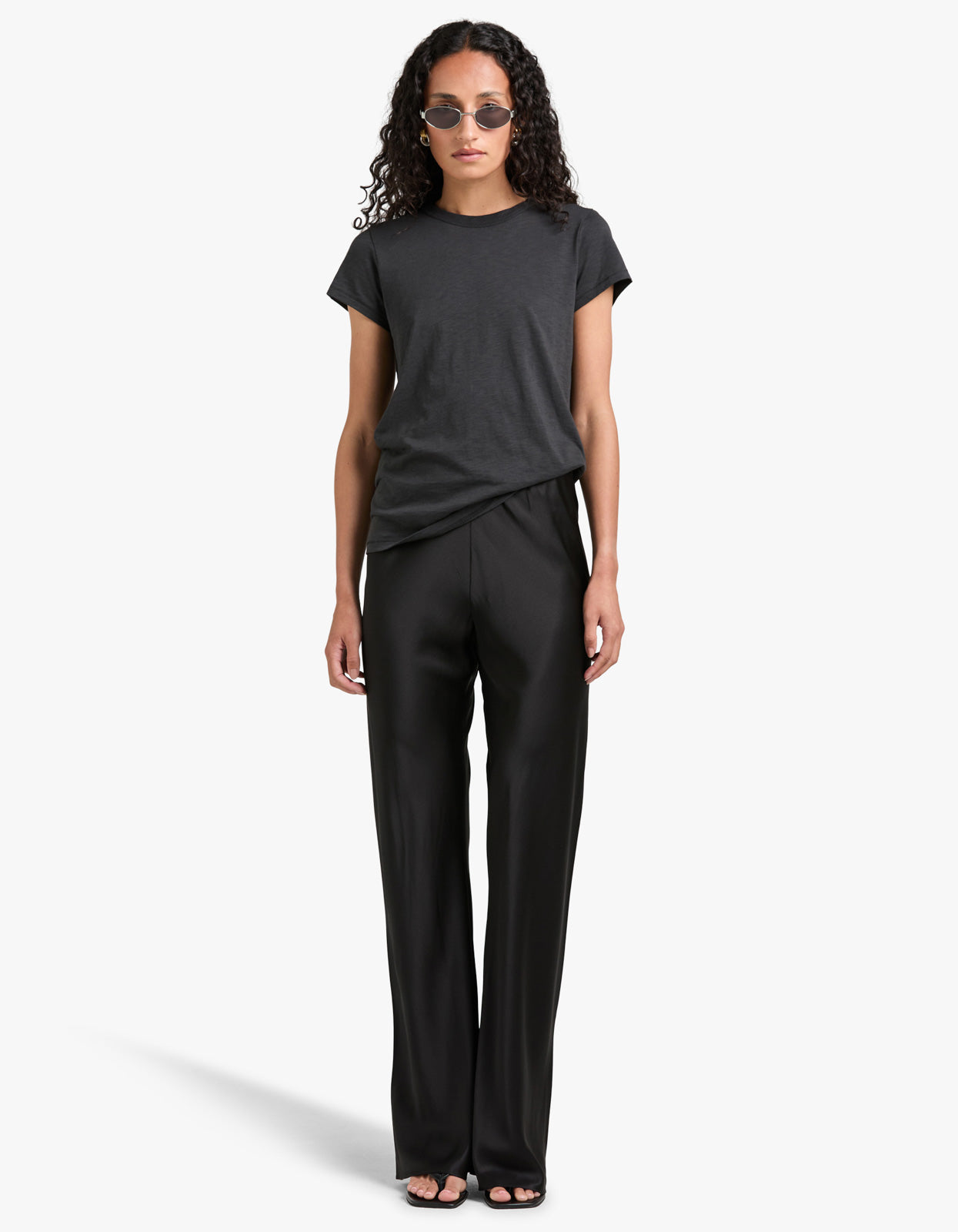 Bias Cut Pant - Black