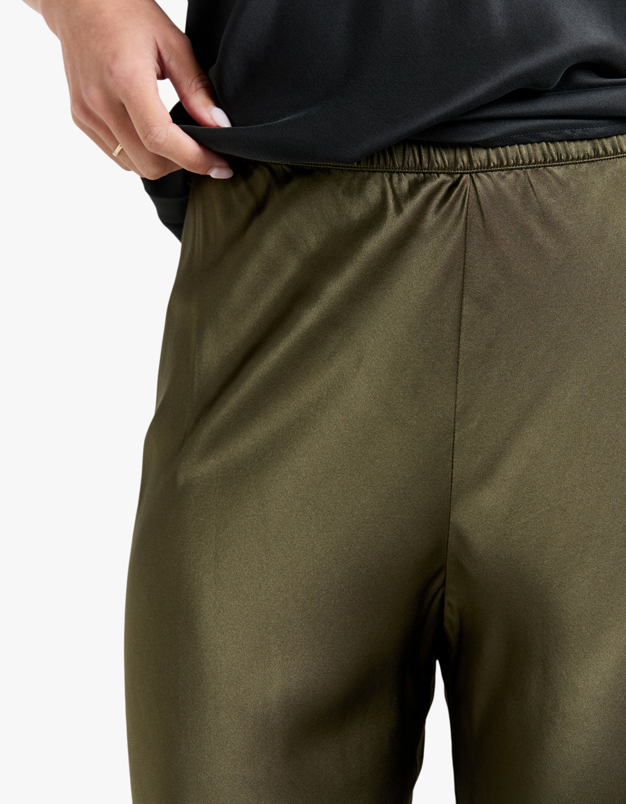 Bias Cut Pants - Pine