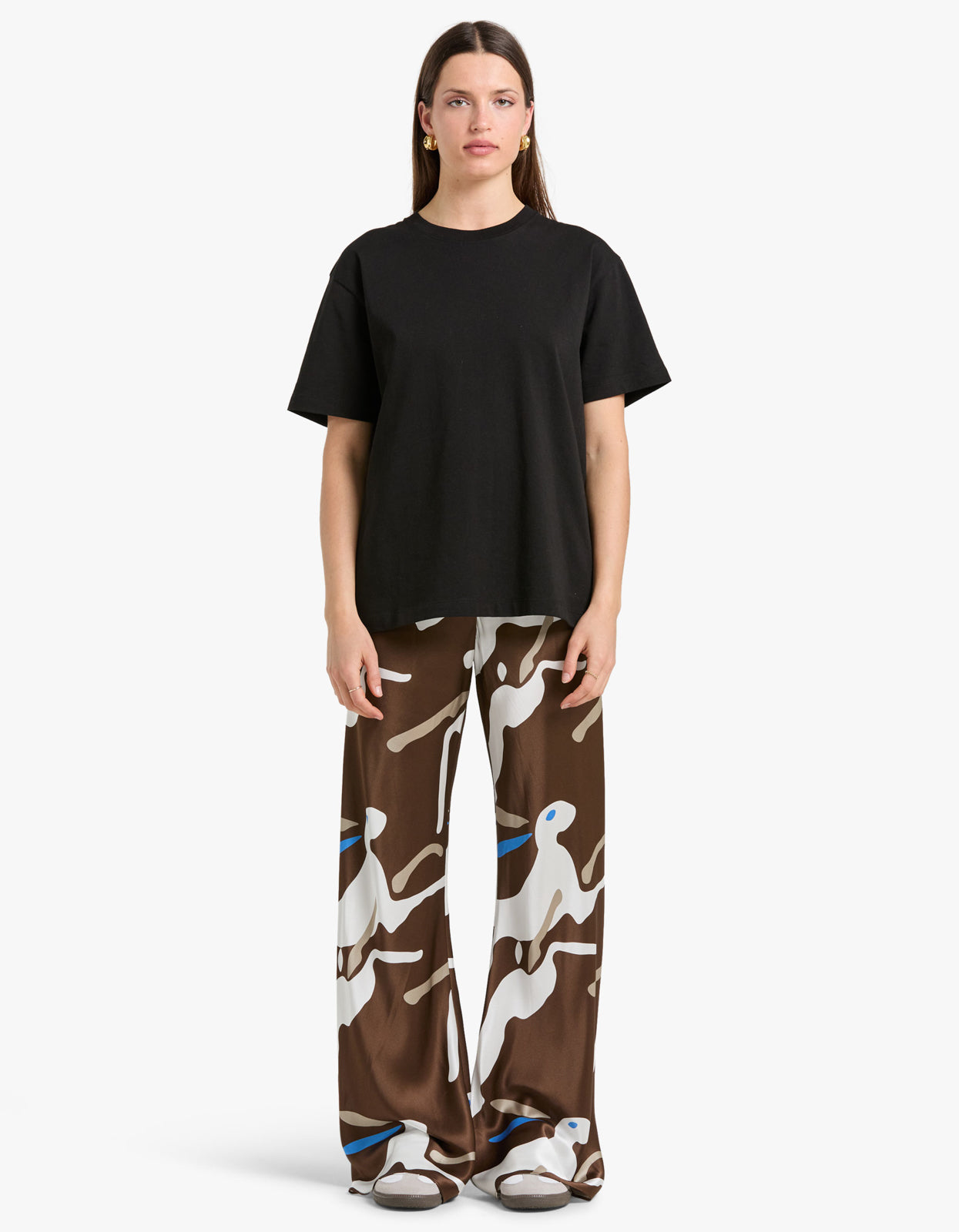 Bias Cut Pants - Rabbit Dark Earth